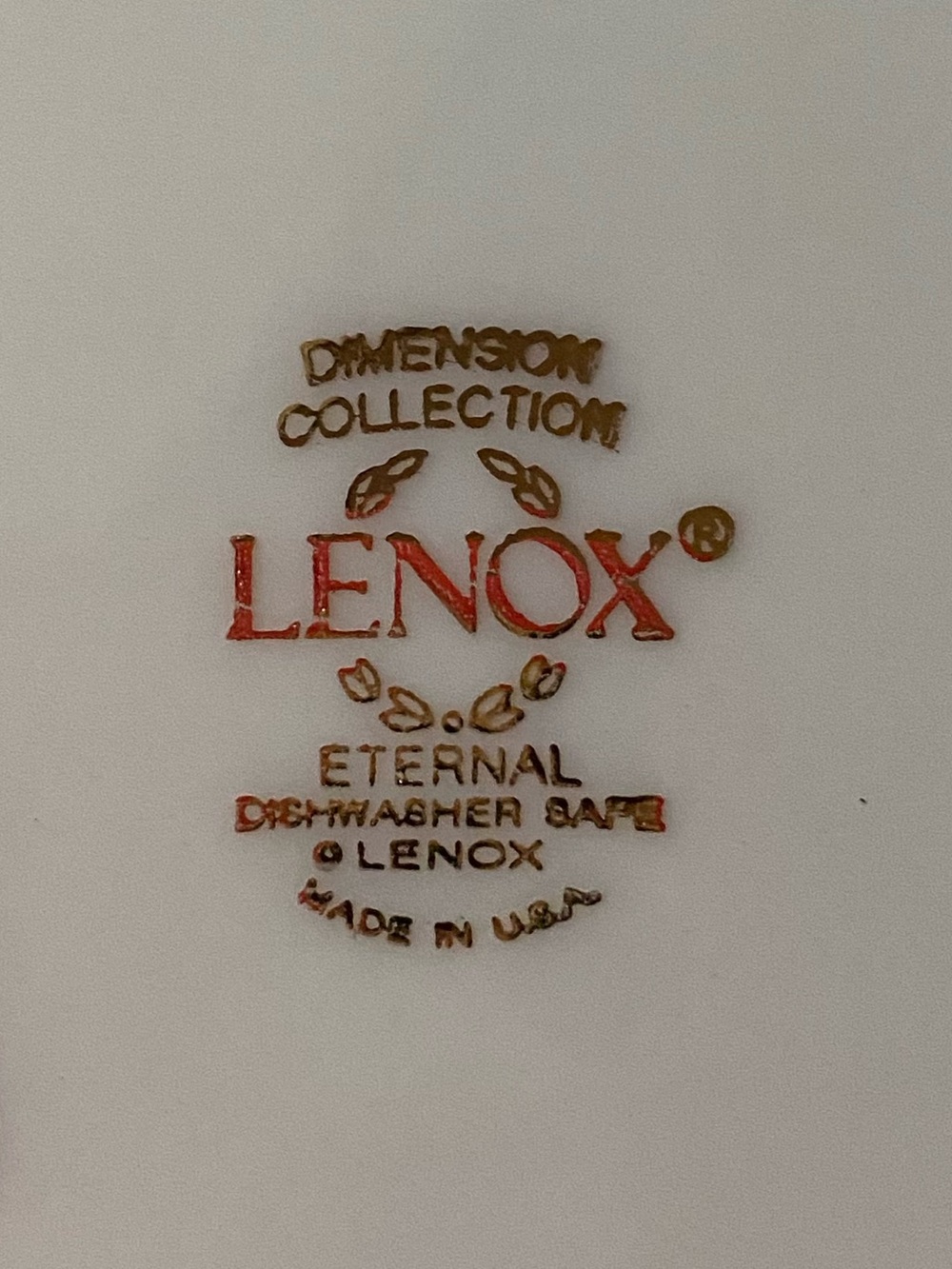 Lenox Eternal set of 6 Butter Plates Cream with Gold Rim. NWT - Picture 7 of 7